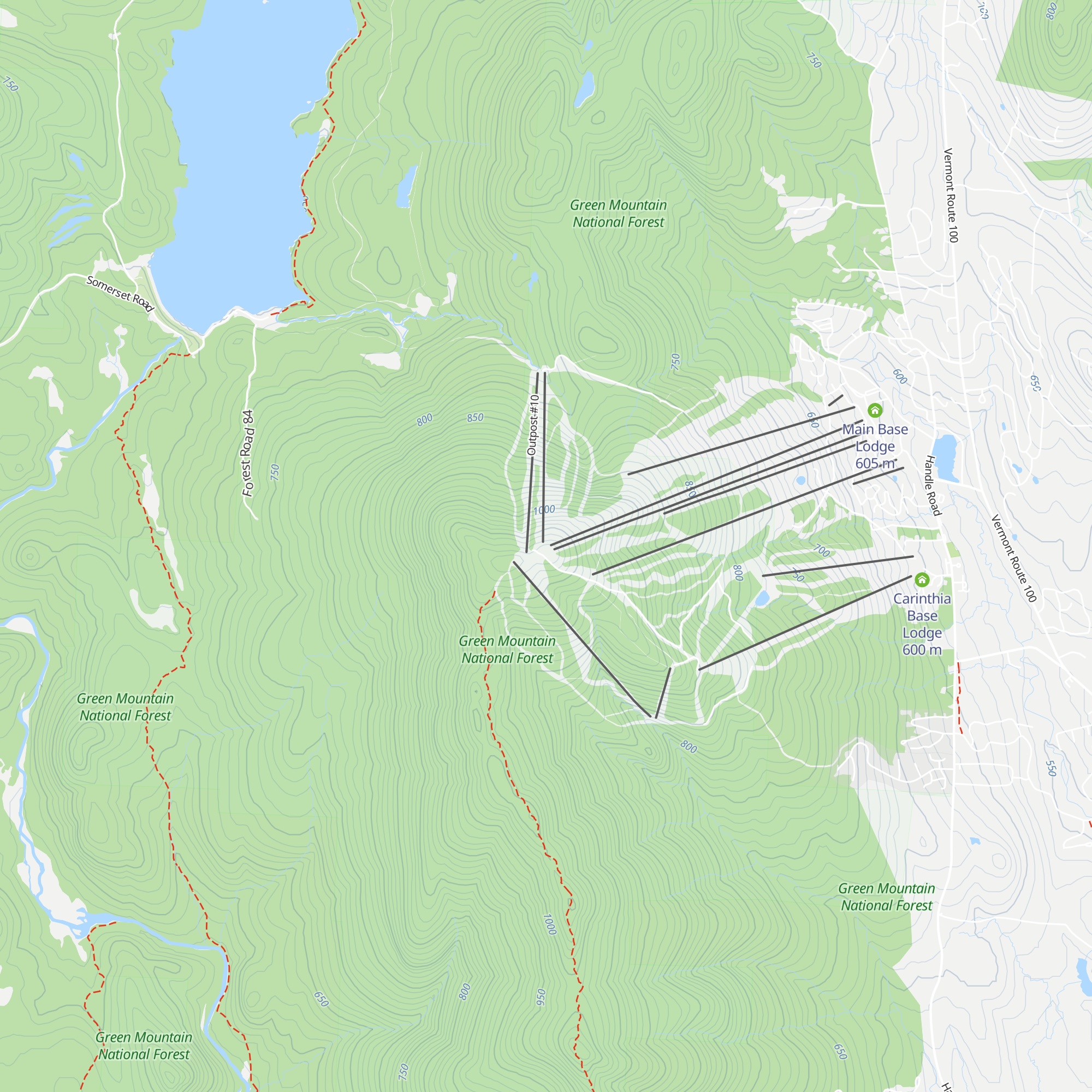 Summit Lodge map