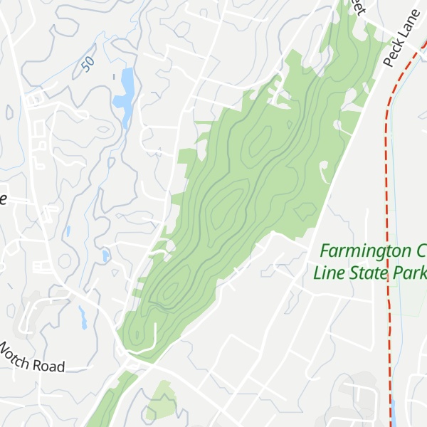 Map of Peck Mountain