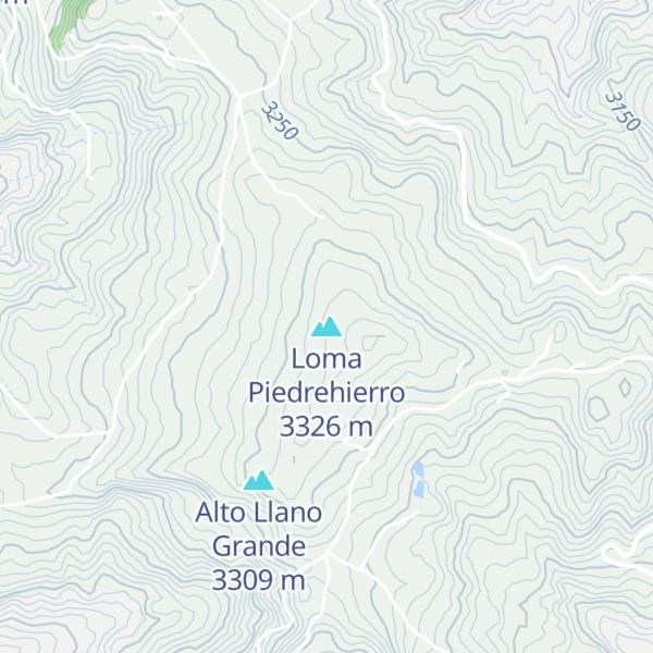 Map of Loma Piedrehierro