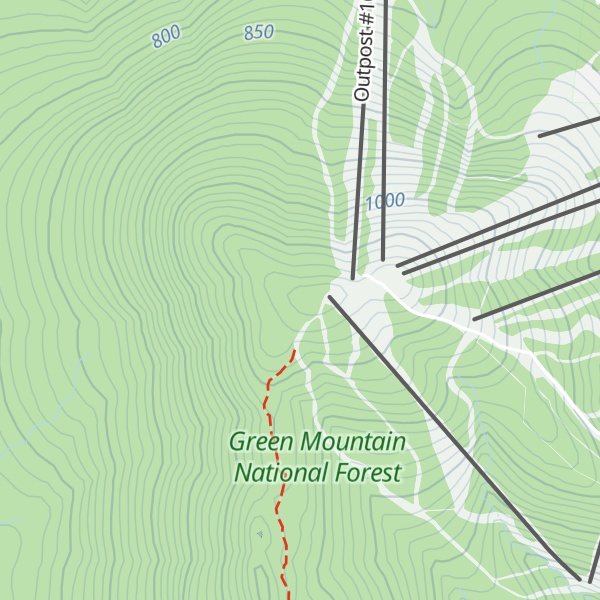 Map of Mount Snow