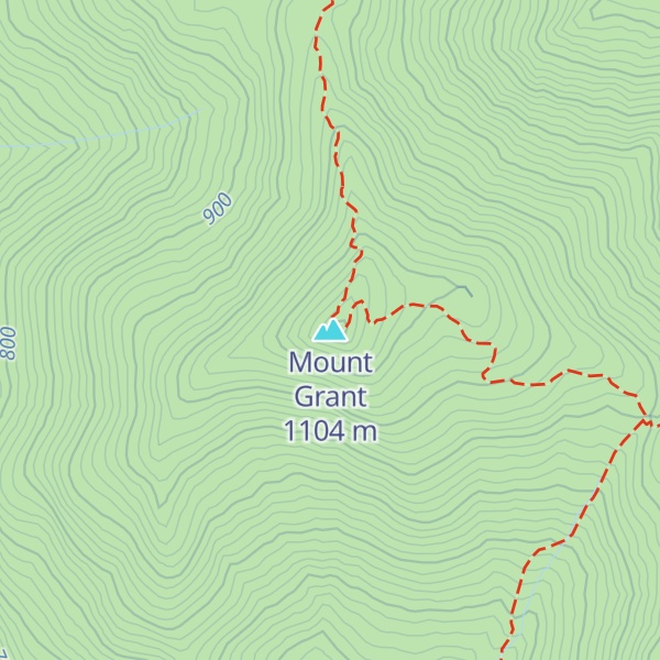 Map of Mount Grant