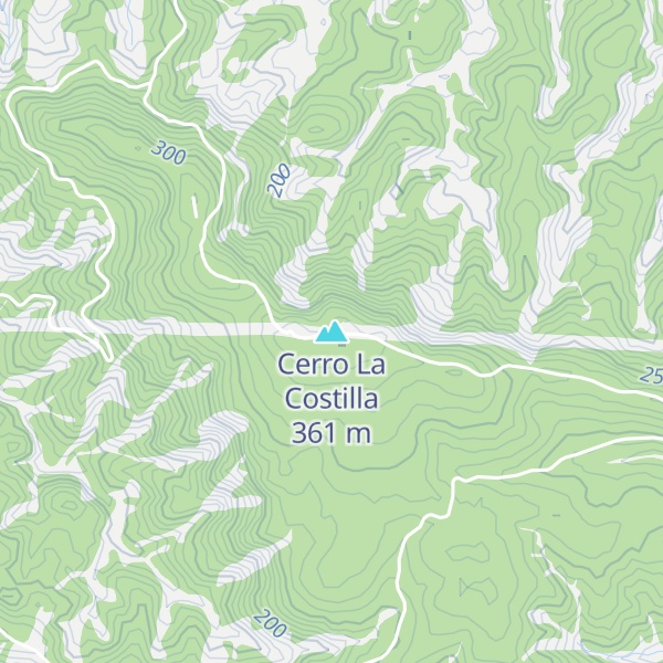 Map of Cerro La Costilla