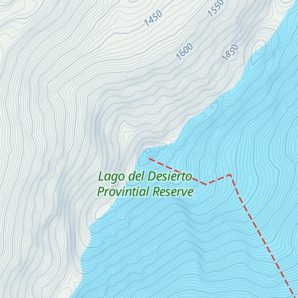Map of Cerro Vespignani