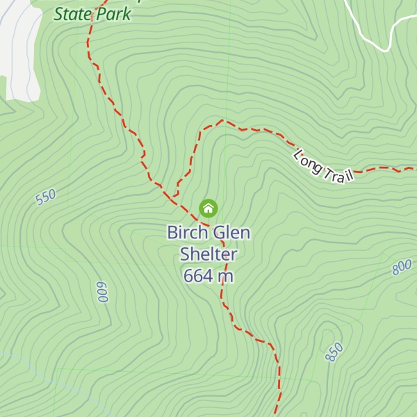 Map of Birch Glen Shelter
