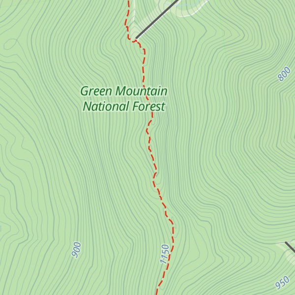 Map of Cutts Peak