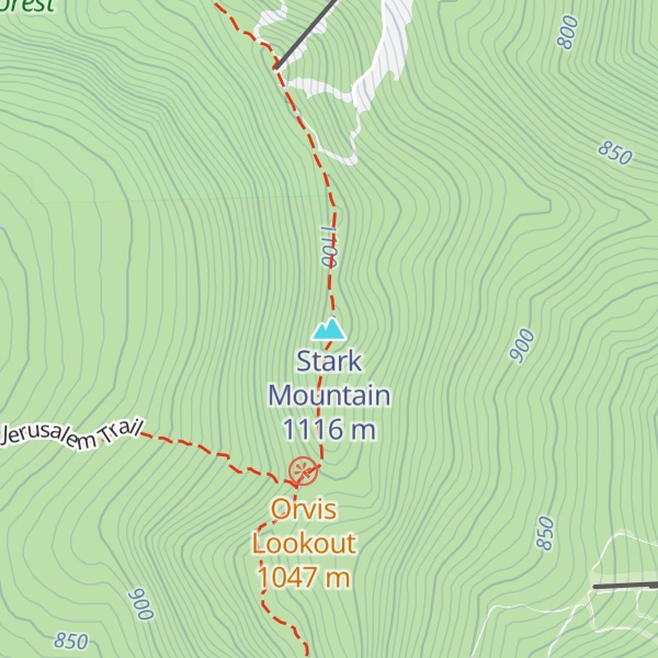 Map of Stark Mountain