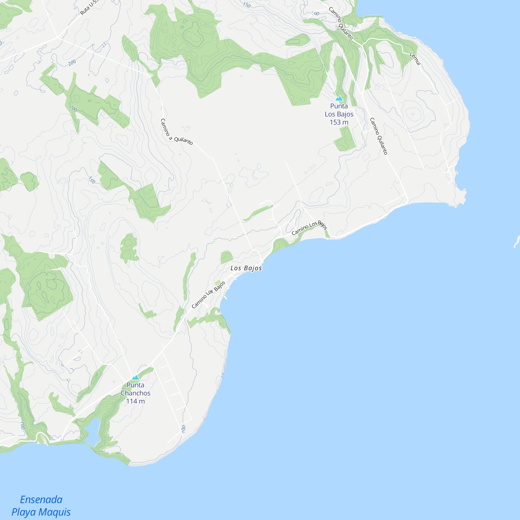 Cabañas Chaltu map