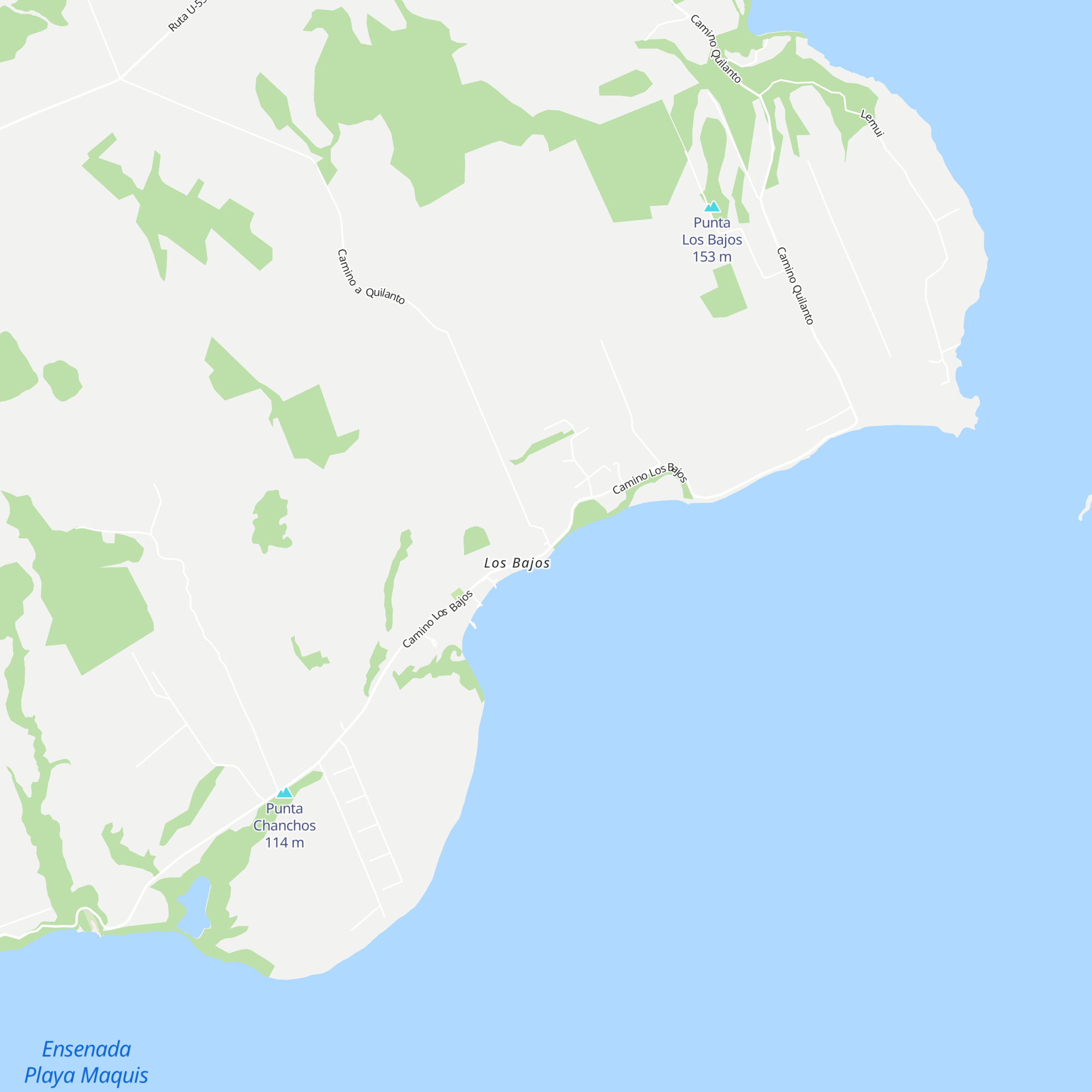 Cabañas Chaltu map