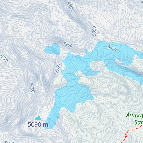 Map of Nevado Ampay