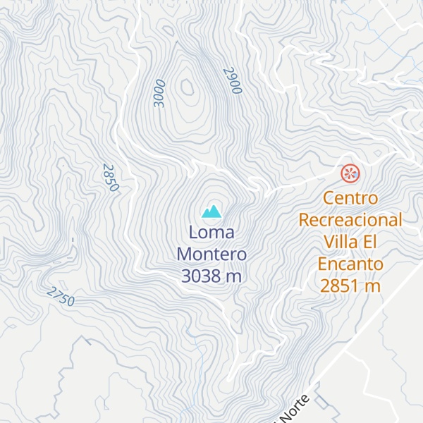 Map of Loma Montero