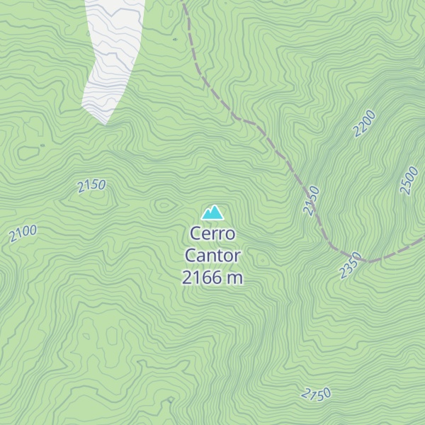 Map of Cerro Cantor