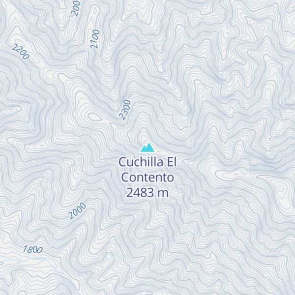 Map of Cuchilla El Contento