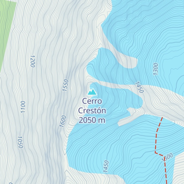 Map of Cerro Crestón