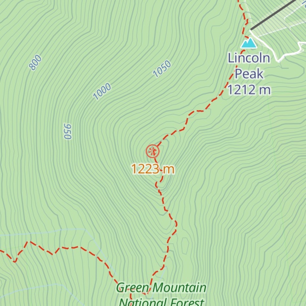 Map of Mount Abraham