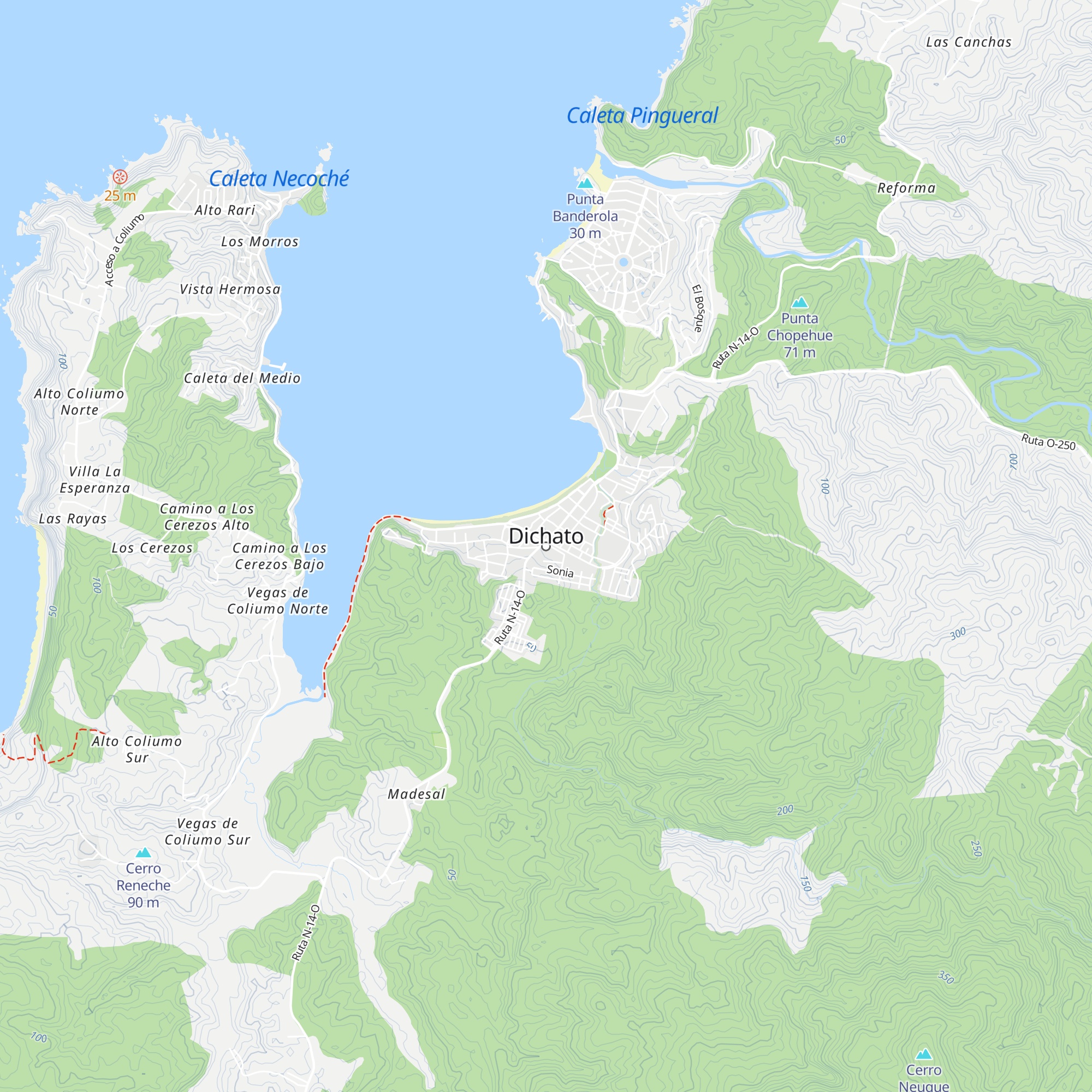 Cabañas map