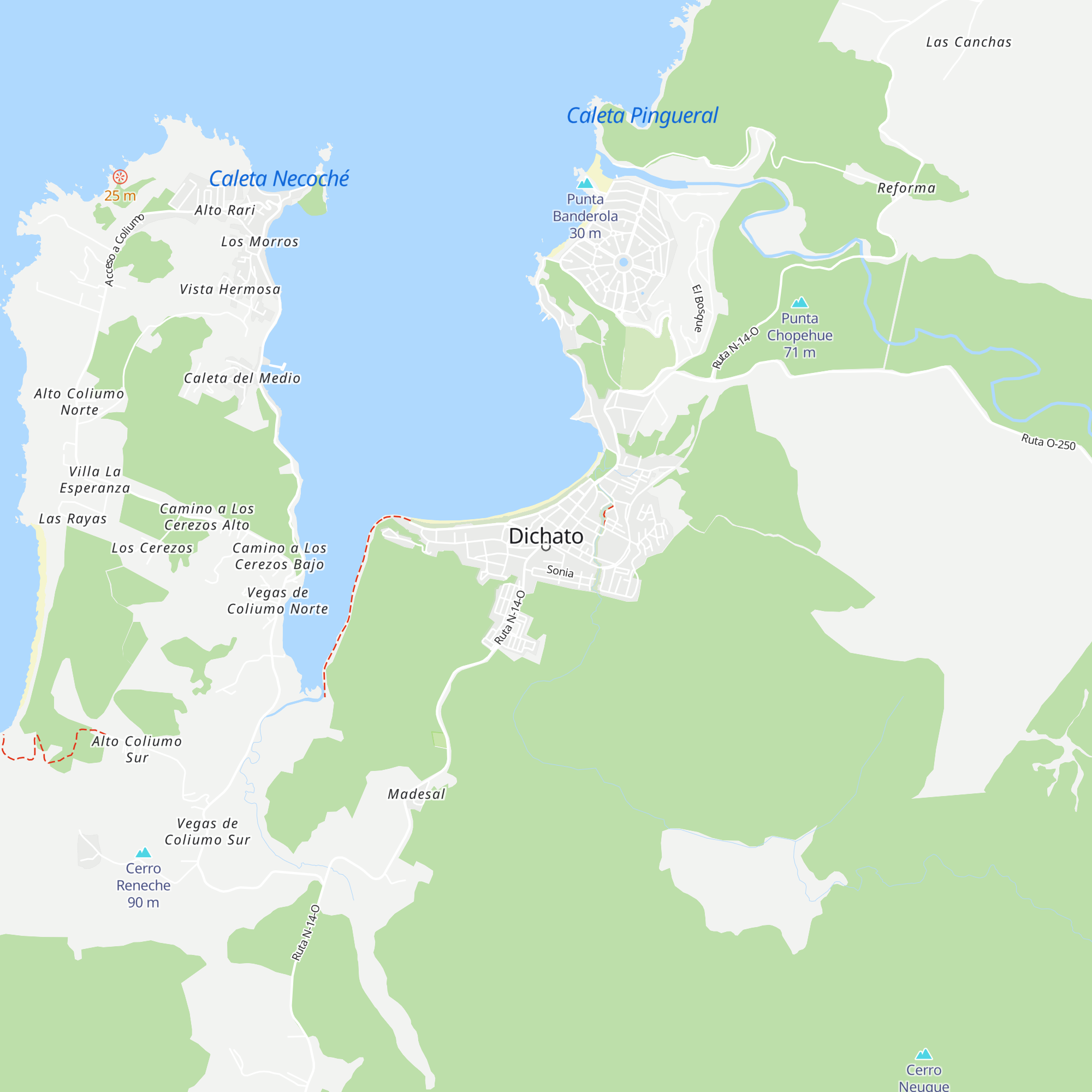 Cabañas map