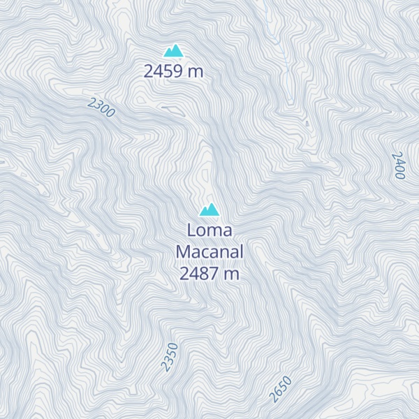 Map of Loma Macanal