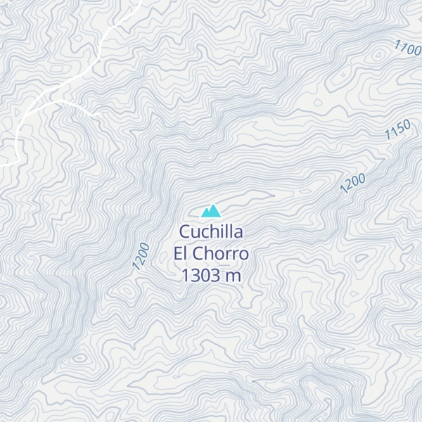 Map of Cuchilla El Chorro