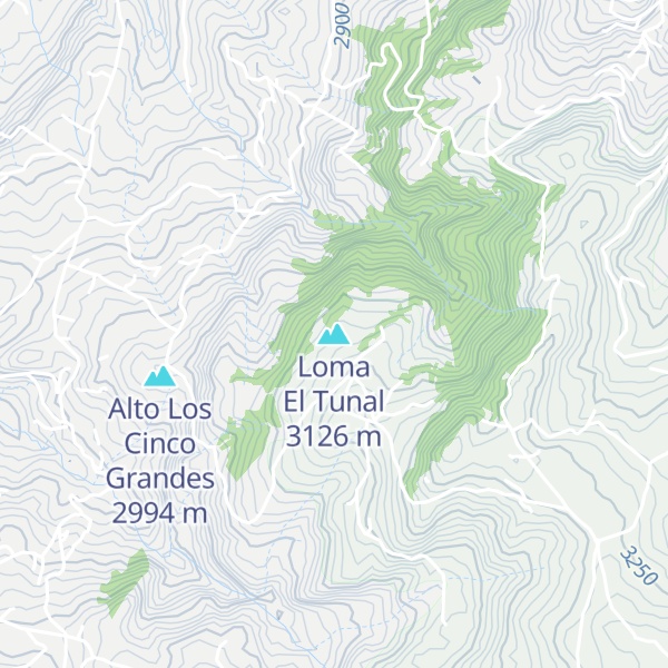Map of Loma El Tunal