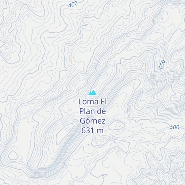 Map of Loma El Plan de Gómez