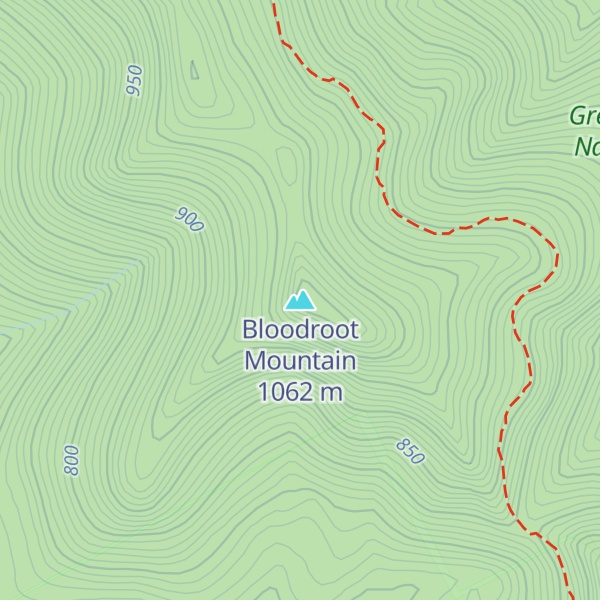 Map of Bloodroot Mountain