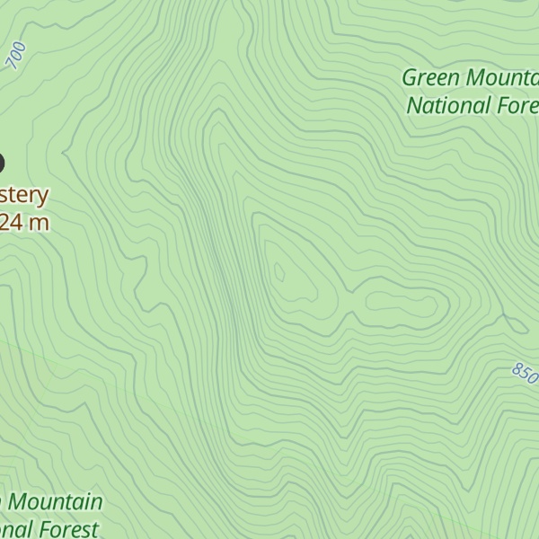 Map of Monastery Mountain