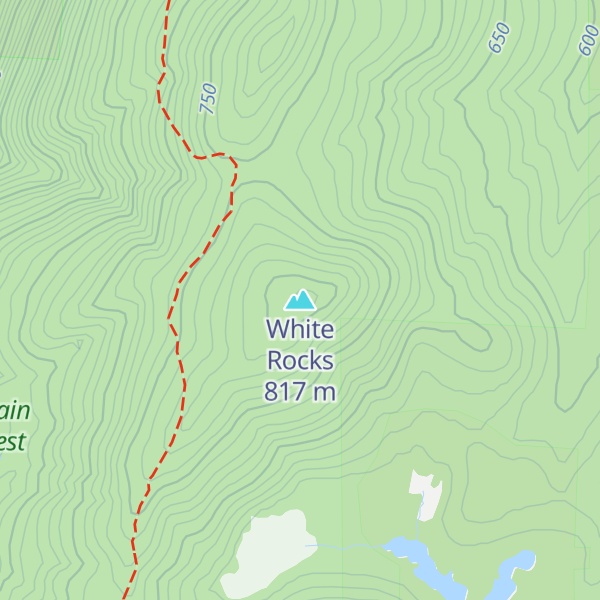 Map of White Rocks