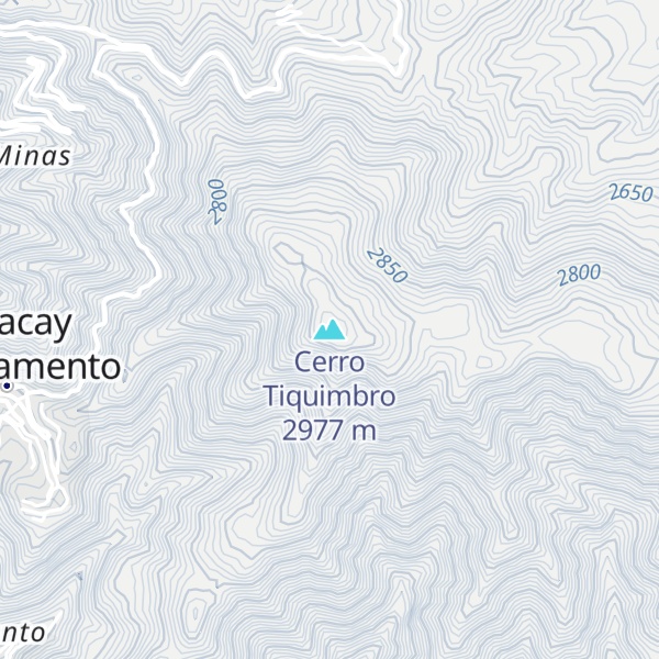 Map of Cerro Tiquimbro