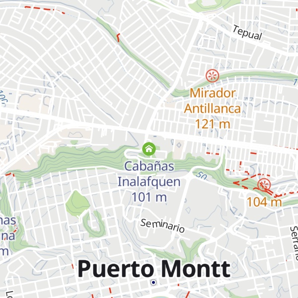Map of Cabañas Inalafquen