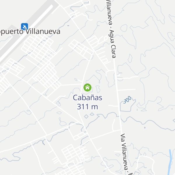 Map of Cabañas
