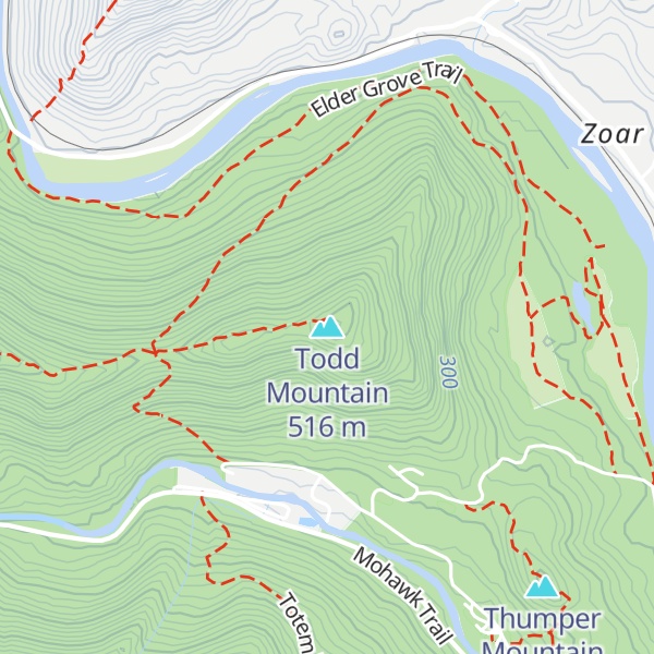 Map of Todd Mountain