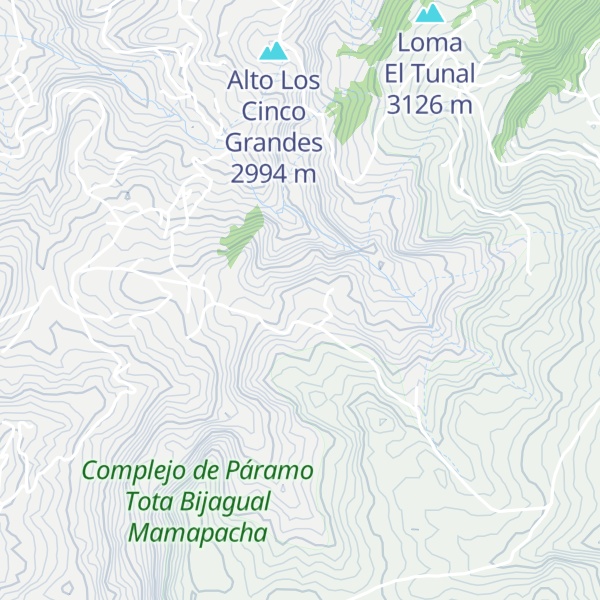 Map of Loma Camino Blanco