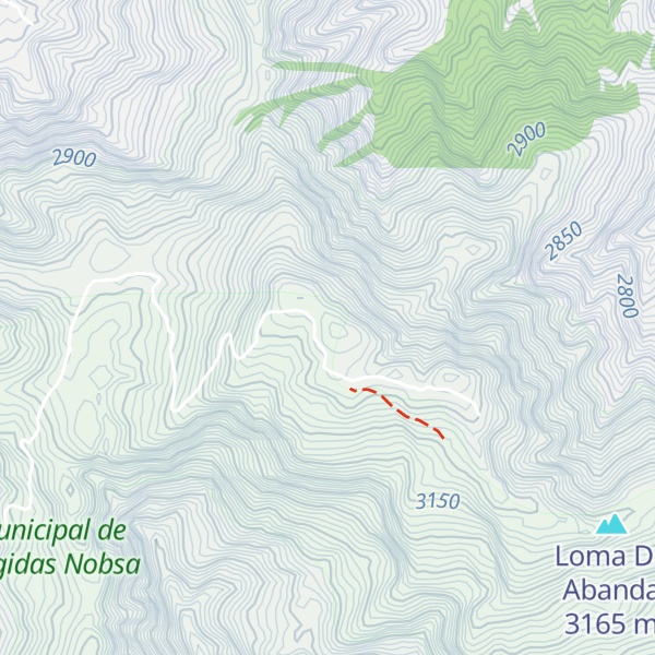 Map of Cerro Tugon