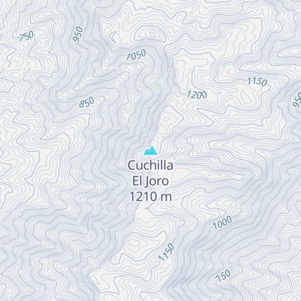 Map of Cuchilla El Joro