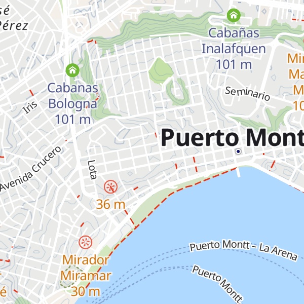 Map of Cabañas Rucalen