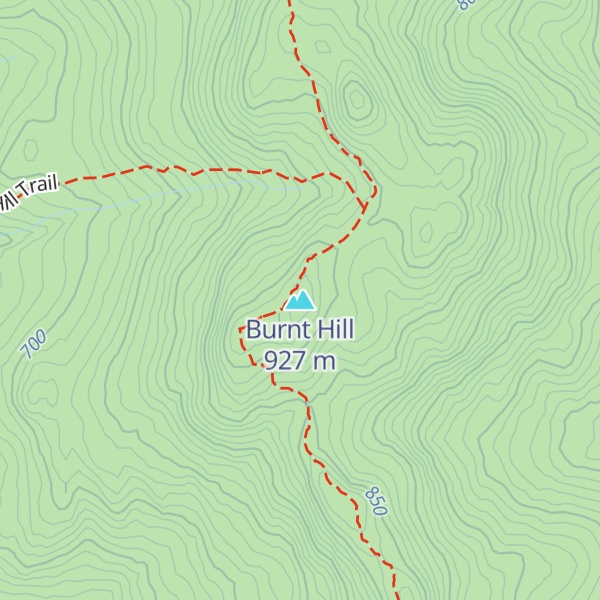 Map of Burnt Hill