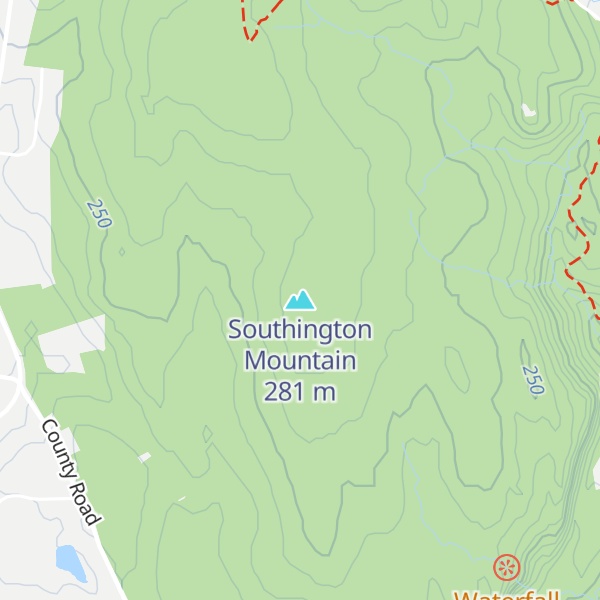 Map of Southington Mountain