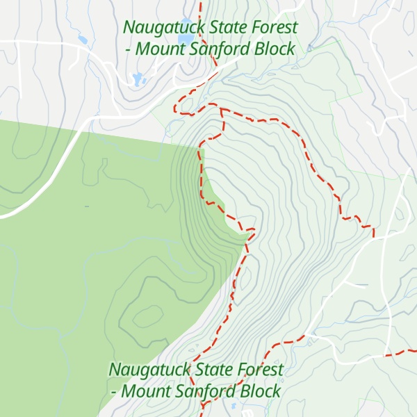 Map of Mount Sanford