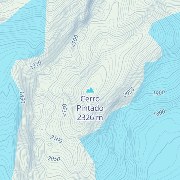 Map of Cerro Pintado