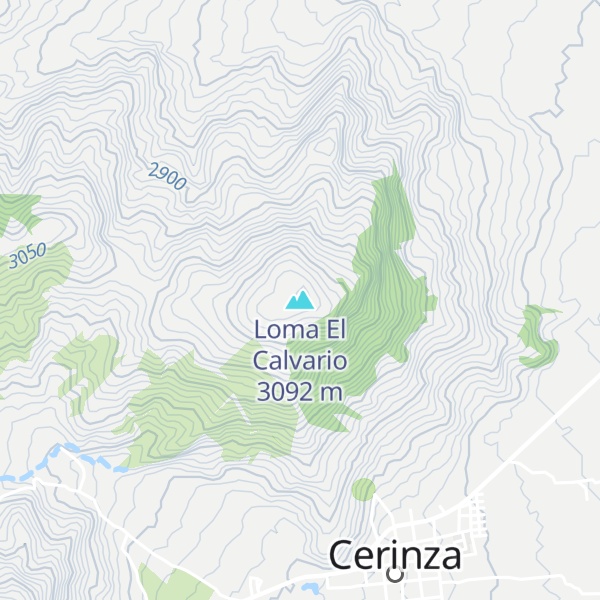 Map of Loma El Calvario