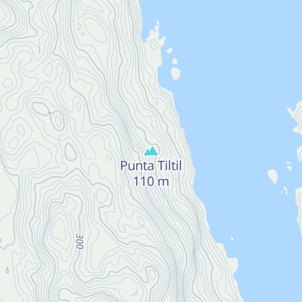 Map of Punta Tiltil