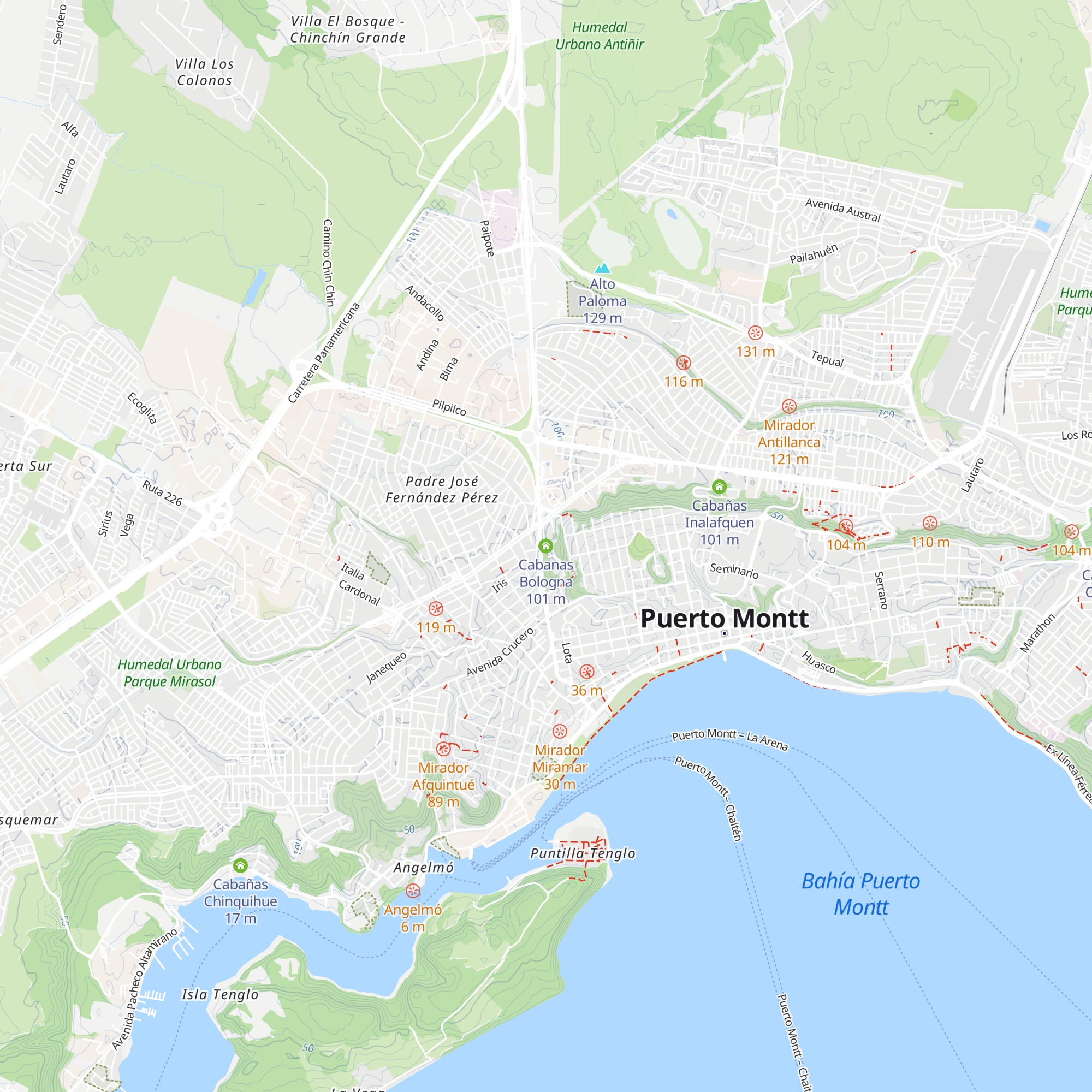 Cabanas Bologna map