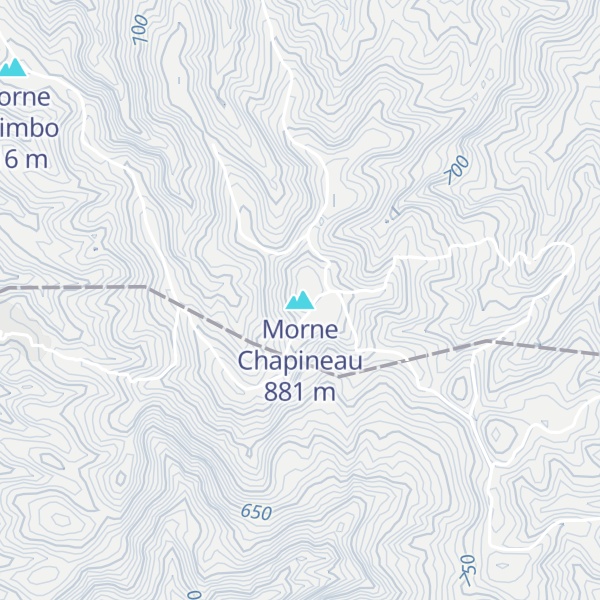 Map of Morne Chapineau