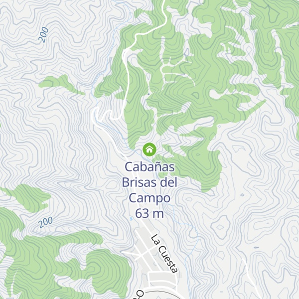 Map of Cabañas Brisas del Campo