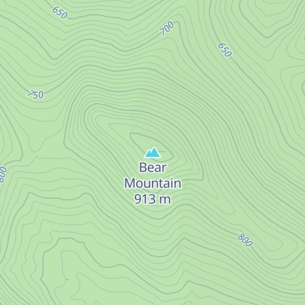 Map of Bear Mountain