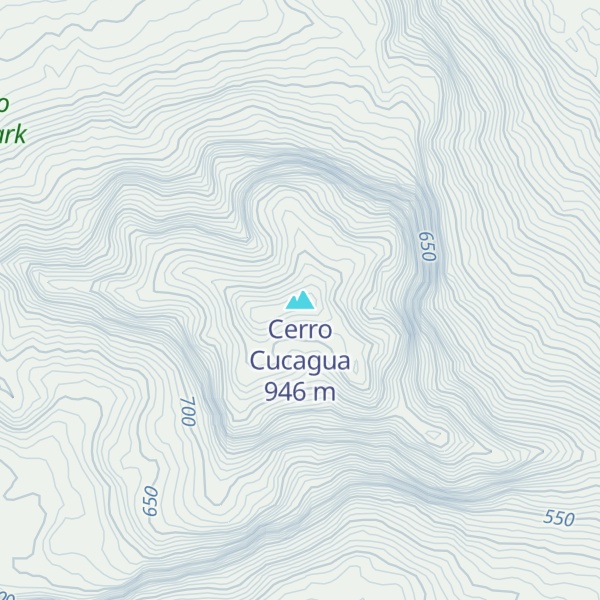 Map of Cerro Cucagua