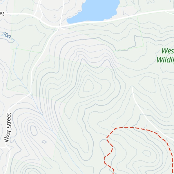Map of West Mountain