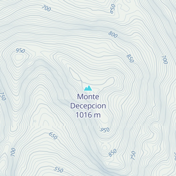 Map of Monte Decepcion