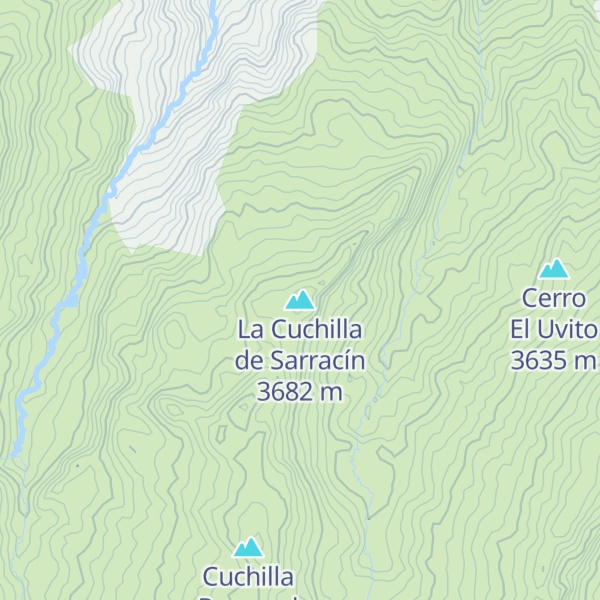 Map of La Cuchilla de Sarracín