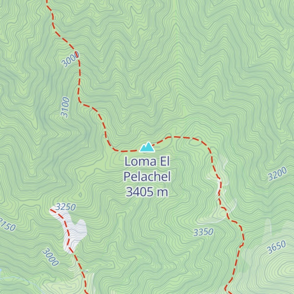 Map of Loma El Pelachel